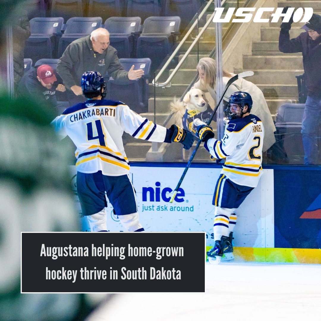 USCHO's tweet photo. It was a goal Landon Fandel had been waiting for his entire life. Except, at one point, he didn’t even think it would be possible. “I'd say growing up, moving on to play hockey out of Sioux Falls… 

To read full article go to  https://t.co/6kEJzkYRVM https://t.co/HuH6d9FvRh