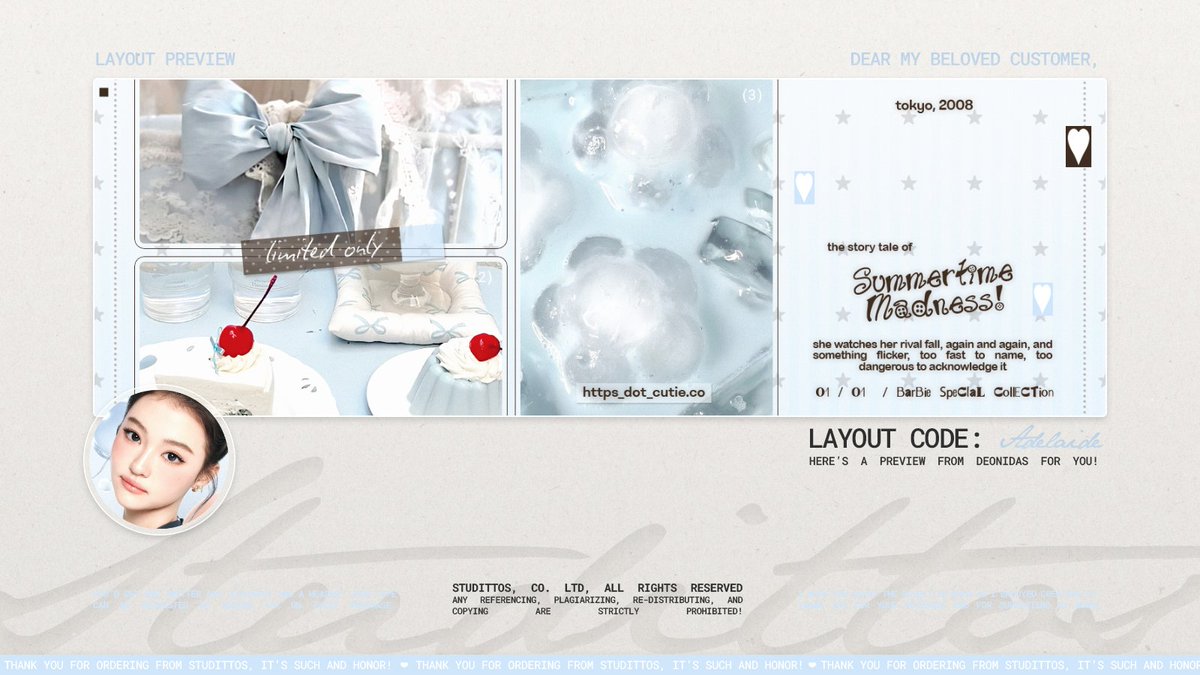 Studittos's tweet image. Help me to RT/REPOST this?

Selamat malam! Aku membawa READY STOCK untuk katalog 'ADELAIDE' dengan muse MEOVV ANNA dan ELLA GROSS yang bisa langsung kalian take melalui DM, ya!

📩: DETAILS ON ALT!
💵: 9k/each, FREE RE-TEXT!

#zonauang #zonaba #zonabu