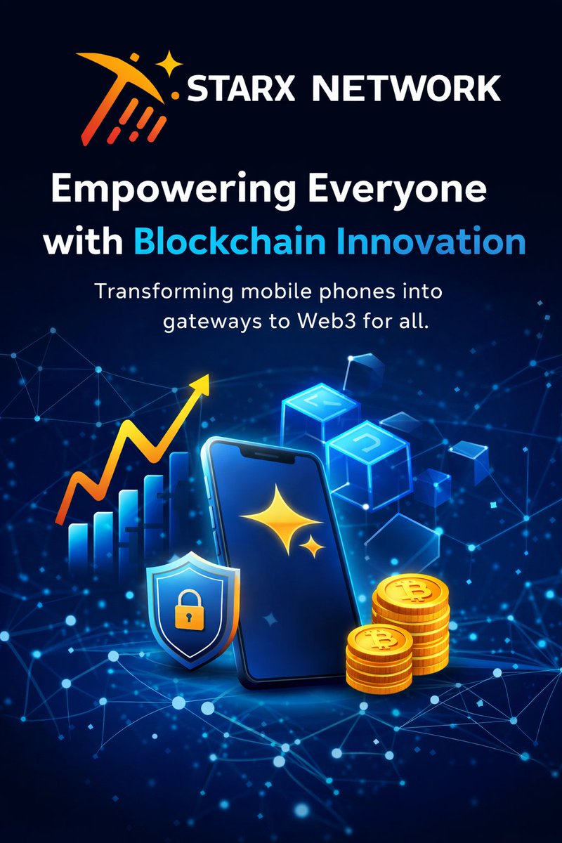 Not everyone has laptops,capital or deep technical skills,but almost everyone has a phone.📲

That’s where StarX Network comes in.✅✅
Turning mobile devices into simple gateways to Web3,so anyone can participate. 🌍📱#StarXNetwork #STRX