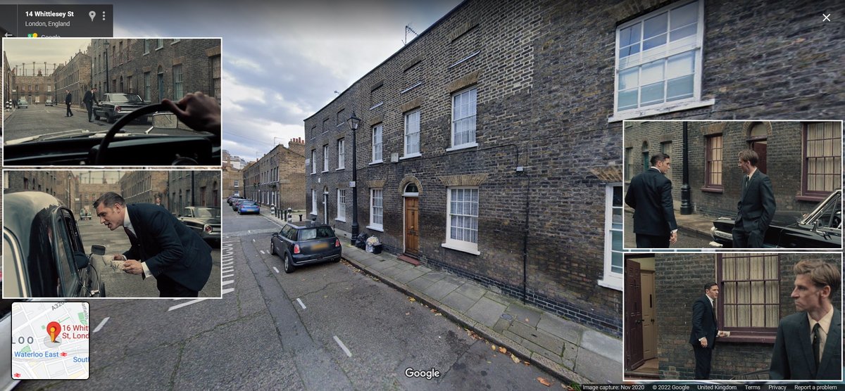 FilmPhonic's tweet image. London #FilmLocations: 16 Whittlesey Street, SE1- The externals of the East End family home of the infamous Kray brothers (Tom Hardy) in 2015's 'Legend' were shot on the preserved Georgian streets of Windmill Walk near Waterloo in South London.