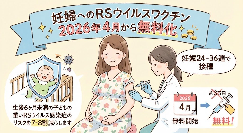 妊婦へのRSウイルスワクチンが定期接種化 1回約3万円のワクチンが2026