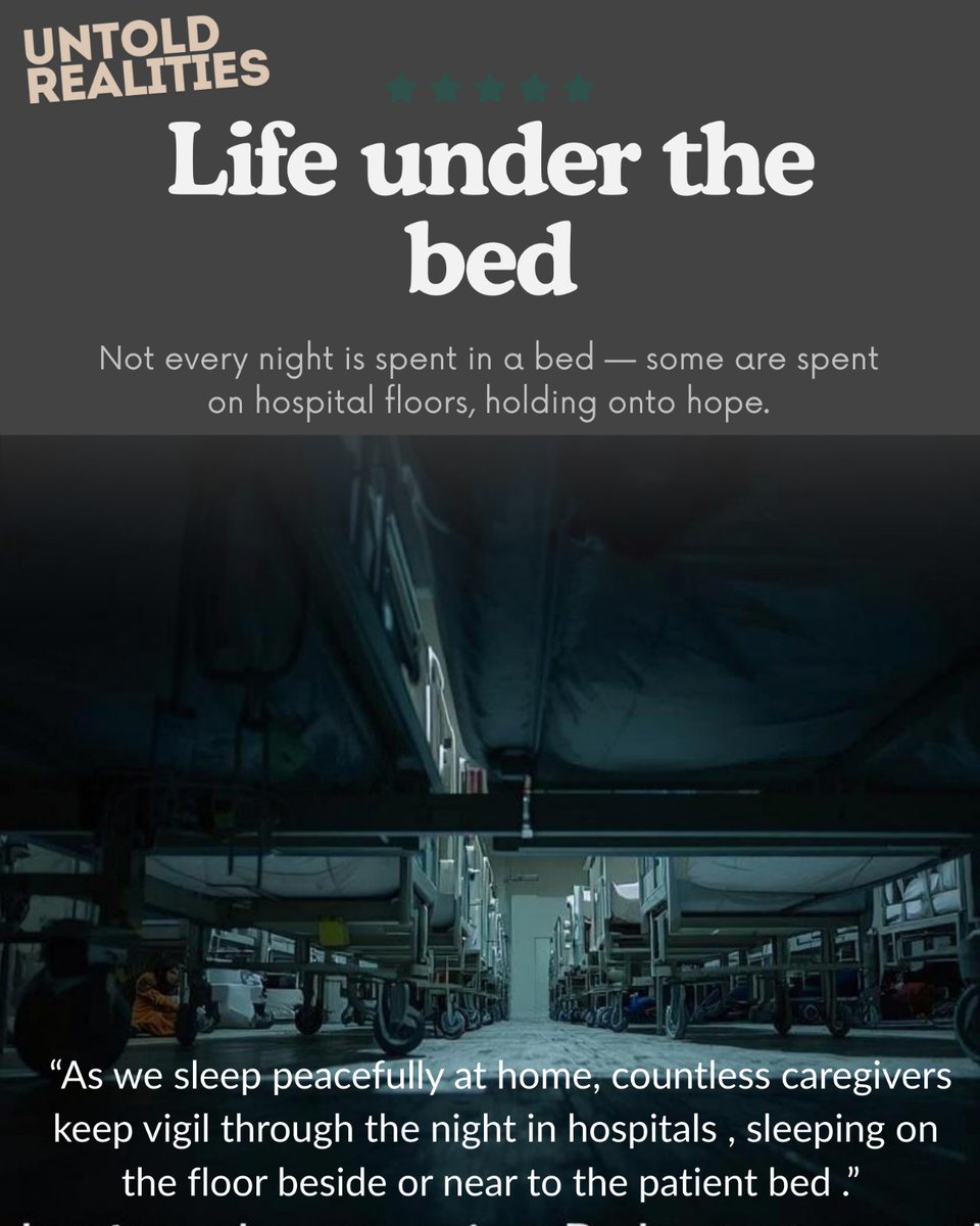 This is an experienced thoughts came in my mind when I too was preparing tosleep at midnight and turned  saw similar other caregivers in an #hospital  ward recently.