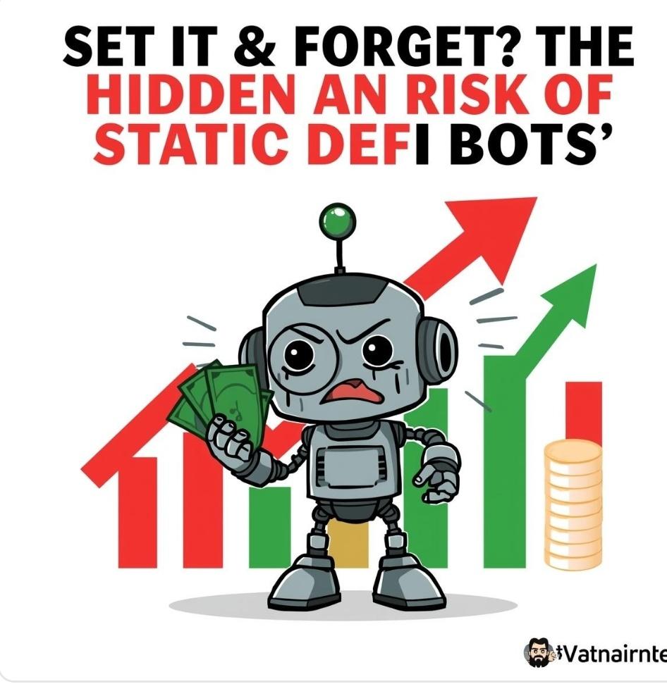 STORYTIME :

You trust a robot with your money.
“Set it &amp; forget it.”
You wake up, market flipped.
Red everywhere.
That’s the risk with static DeFi bots.
Exploring adaptive ideas inspired by <a href="/cortexagent/">Cortex Agent</a> for <a href="/SuperteamEarn/">Superteam Earn</a>