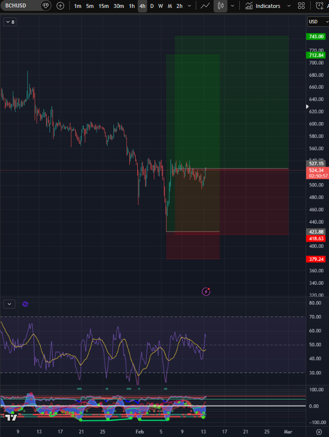 #BCH $BCH Bitcoin cash to 700+$?