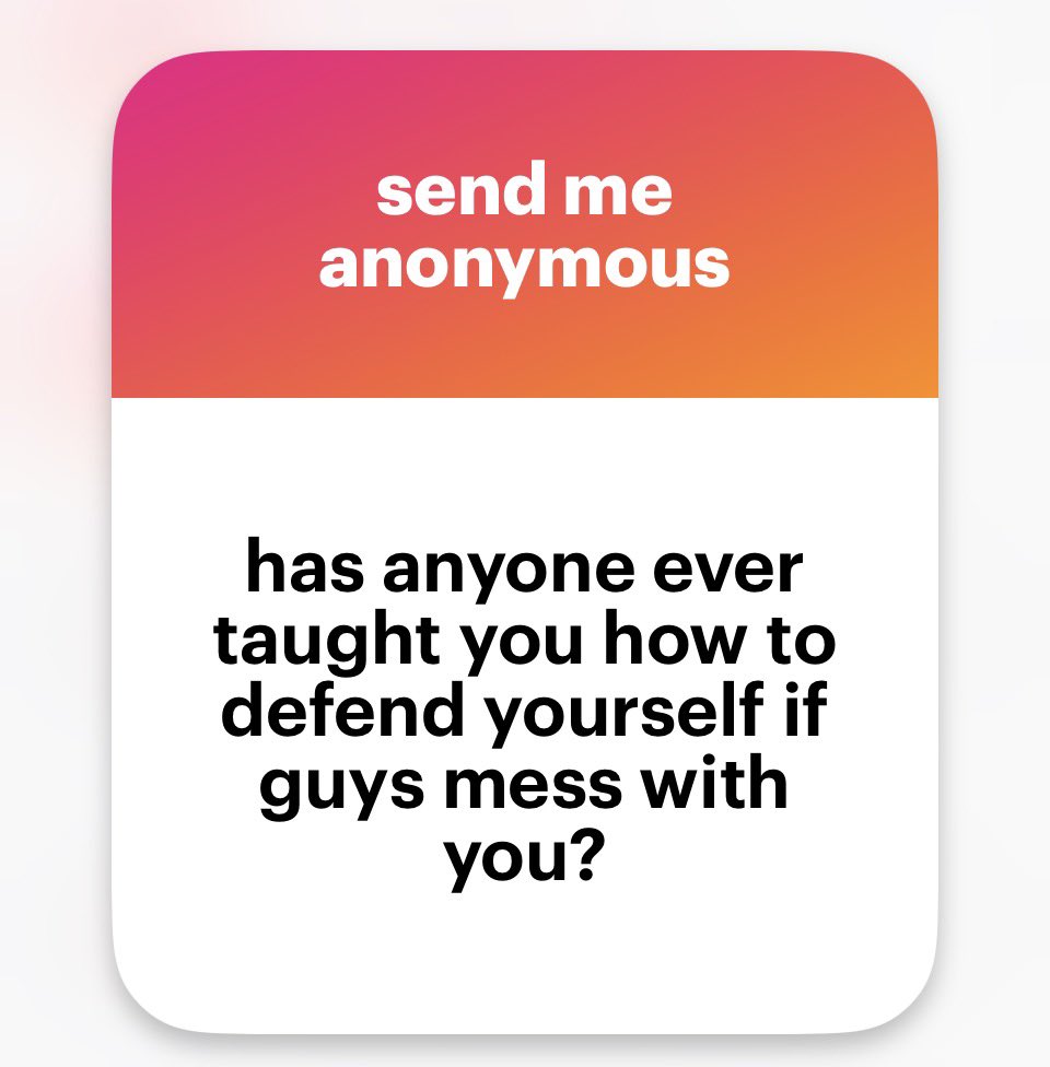 No. I don’t believe in this. The best defense is being aware of your surroundings and not being an easy target.

The reality is a man would just punch me in the face and I’d be on the ground and it would be over.