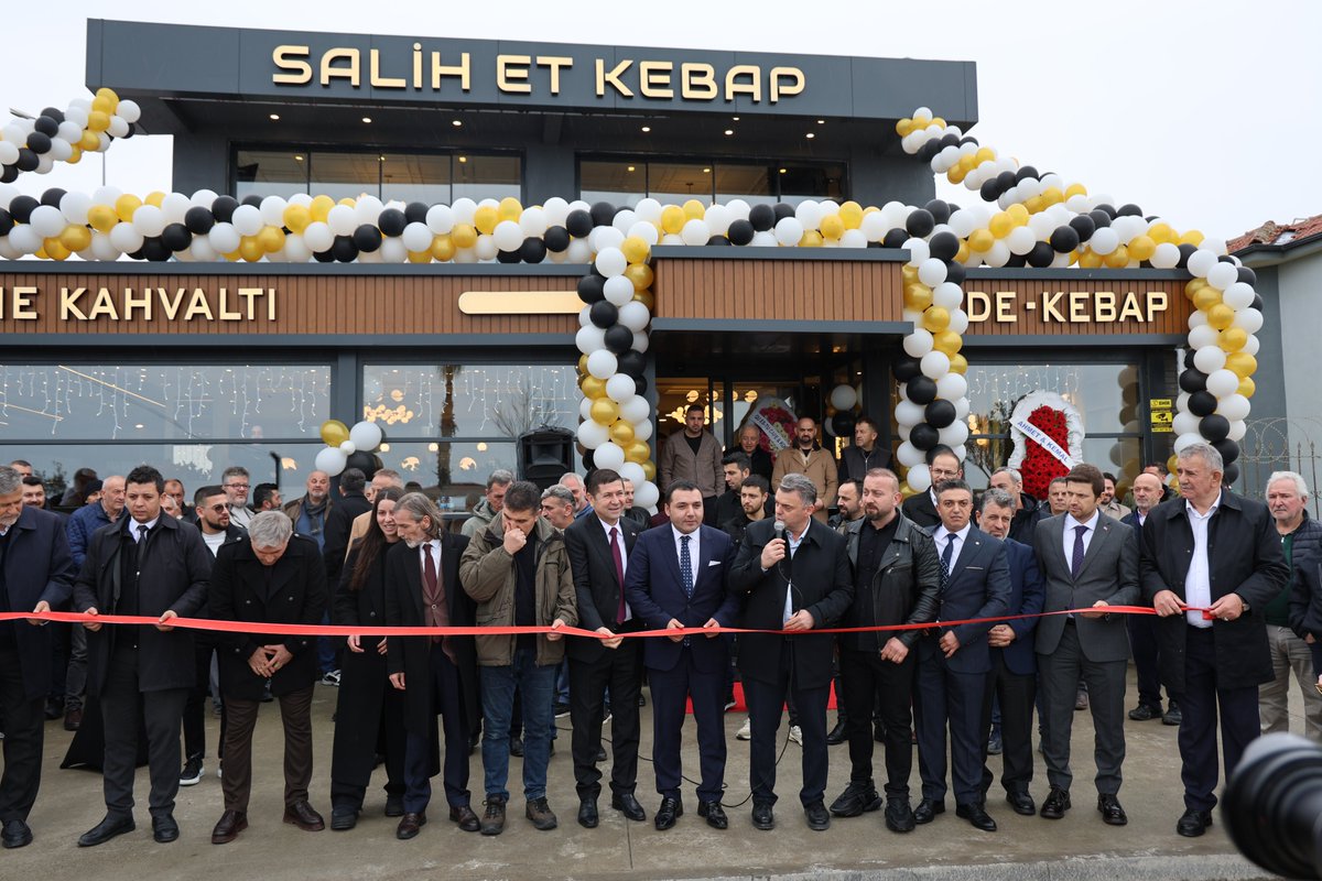Karasu Salih Et Kebap İşletmesi açılışına katıldık.