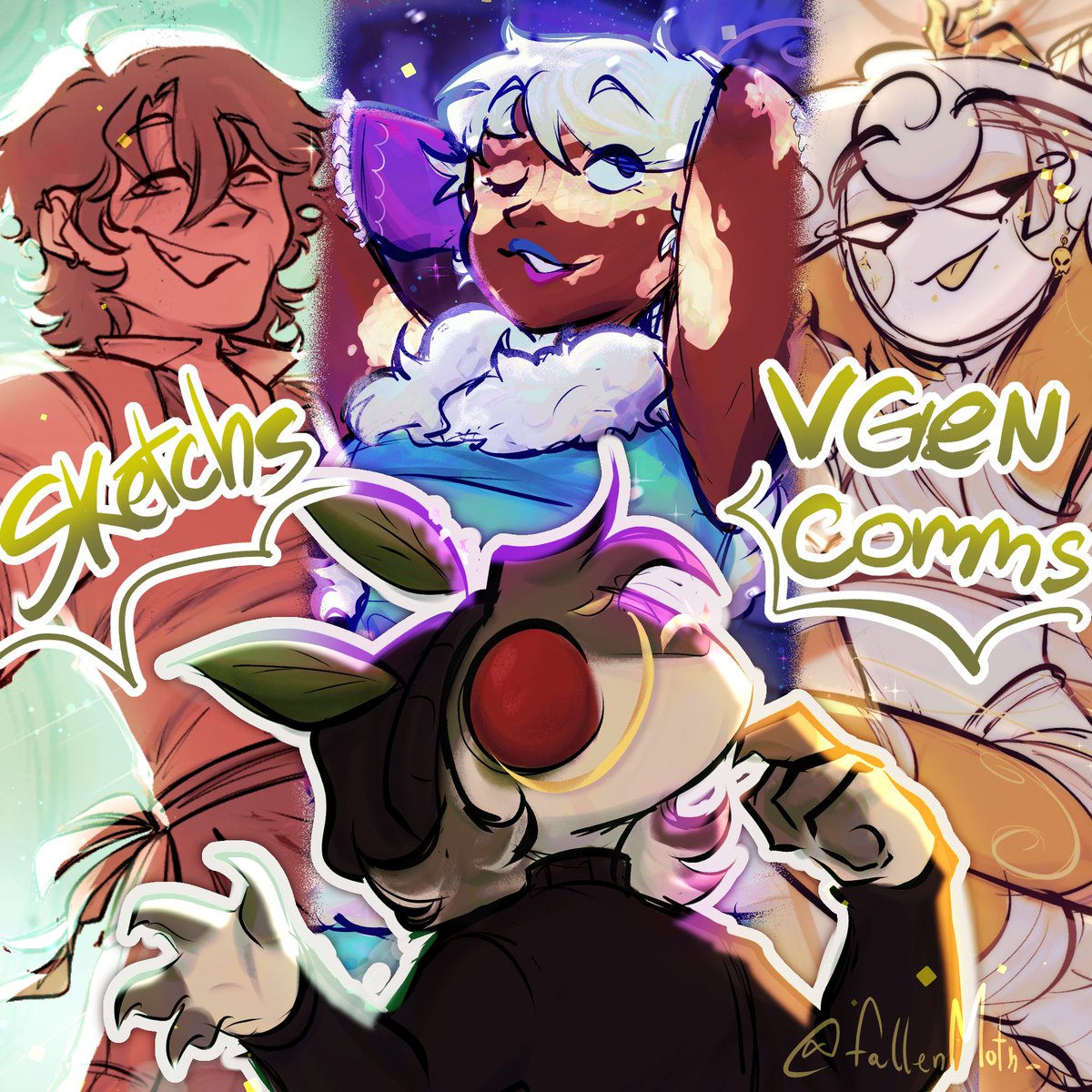 Moth (OPEN COMMS) tweet media