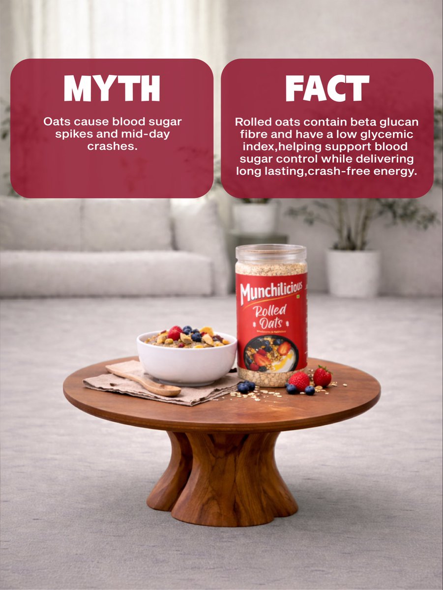 Munchilicious_'s tweet photo. Munchilicious Rolled Oats bring timeless nourishment, natural fiber, and steady energy rooted in tradition.

🎉 Enjoy 50% off for first-time users on our website!
Use code FIRST50

🛵Available today on Swiggy &amp; Blinkit!
📦Also available on Amazon and Flipkart. https://t.co/0UeMqNeAAx