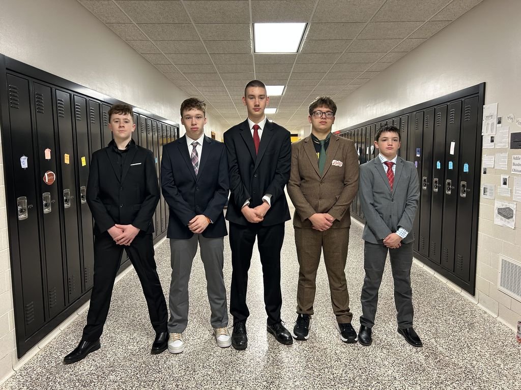 Happy Friday at PJSHS!  Our fabulous PTO brought Crumbl cookies for the staff today, our Bring Change to Mind club passed out Valentine's treats to students this morning, and we have a sharp dressed group of young men keeping the hallways safe today!