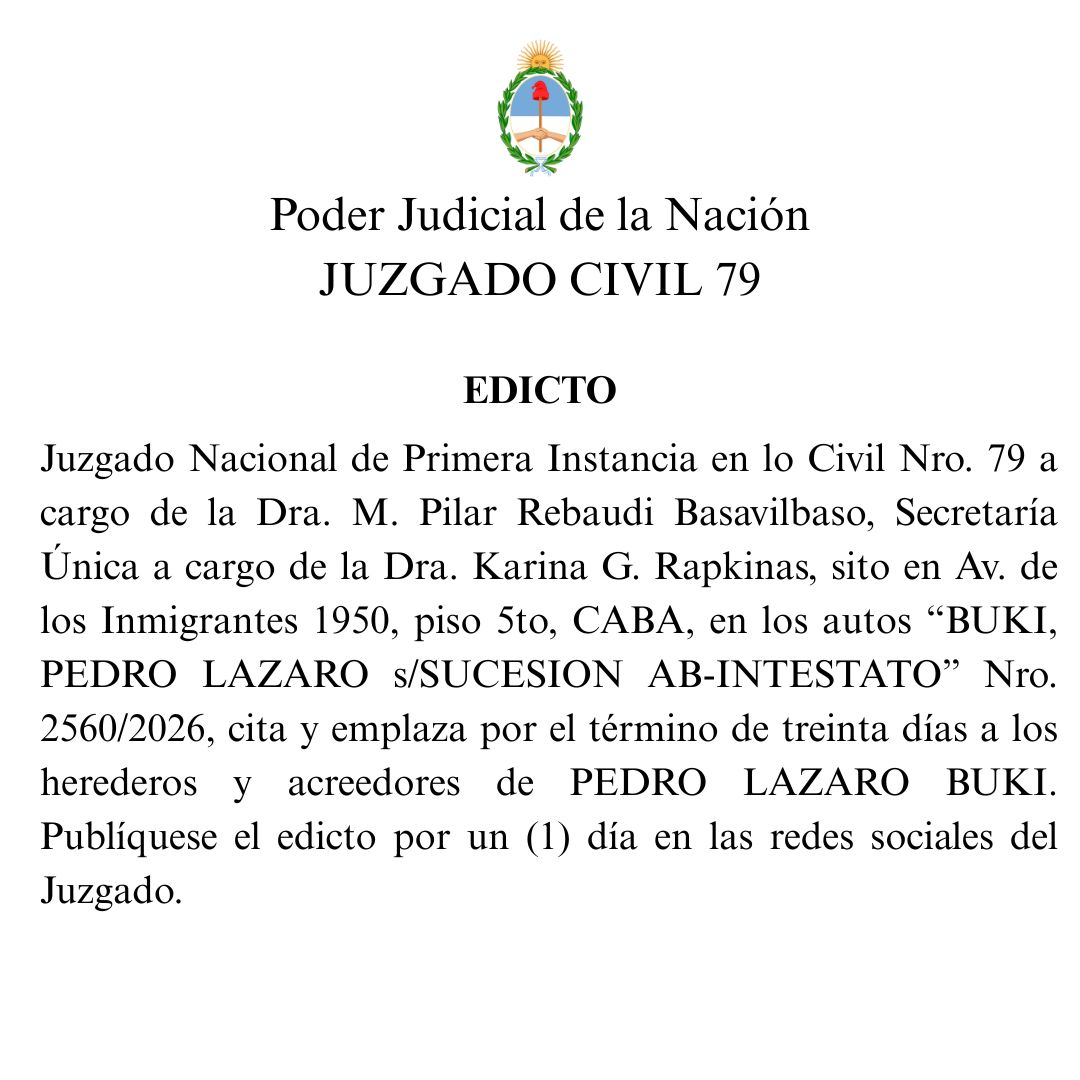 jncivil_79's tweet photo. Te compartimos citación de edicto sucesorio. https://t.co/3OBAwBhqjF