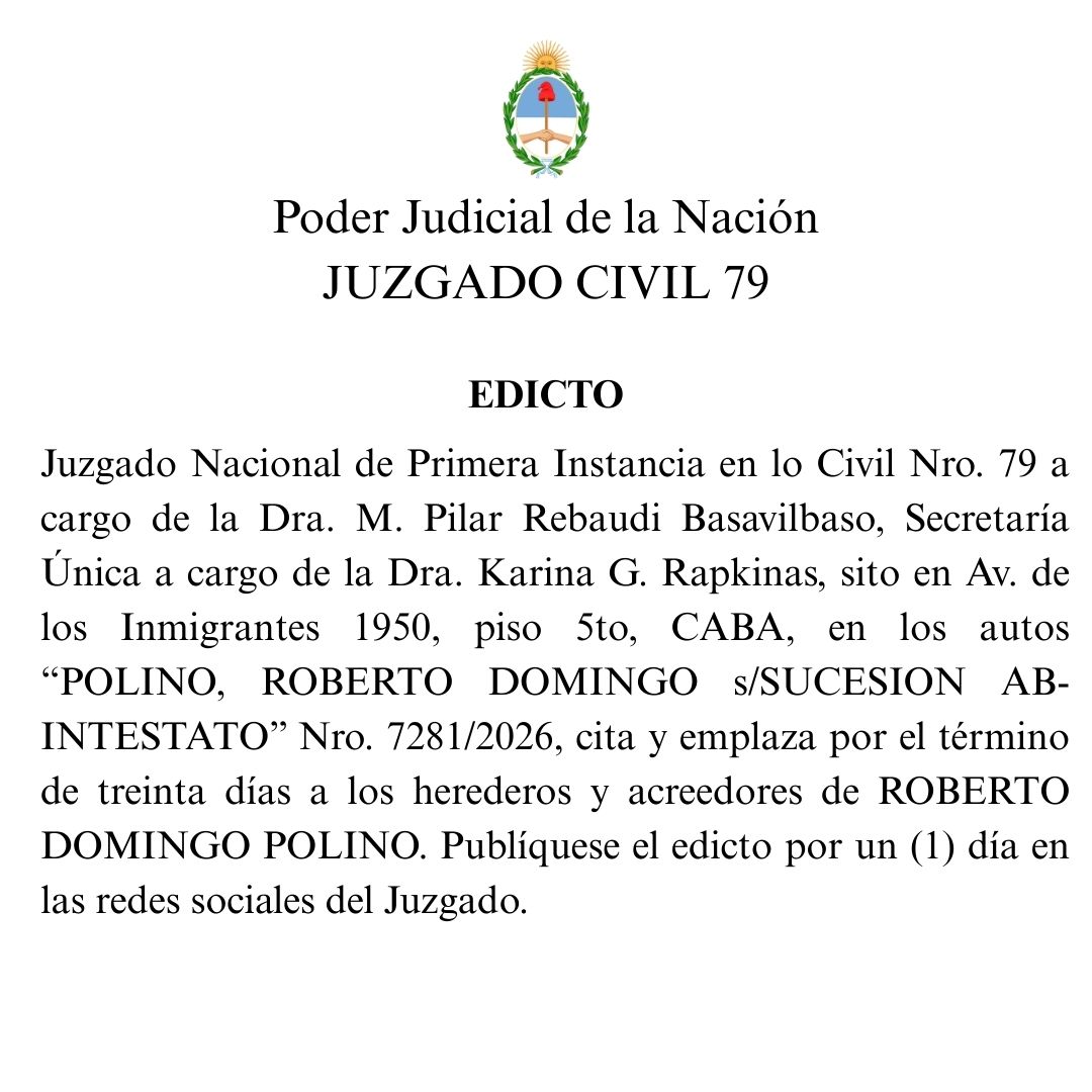 jncivil_79's tweet photo. Te compartimos citación de edicto sucesorio. https://t.co/NkPOhg7cf1