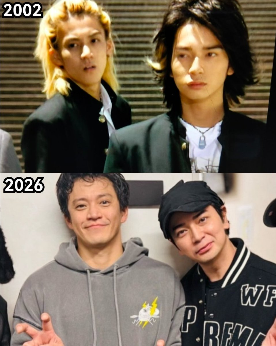 mrsmatsujundesu's tweet photo. Our Uchi and Shin ❤️🖤
#松本潤 #小栗旬 https://t.co/9o6OepTQNg
