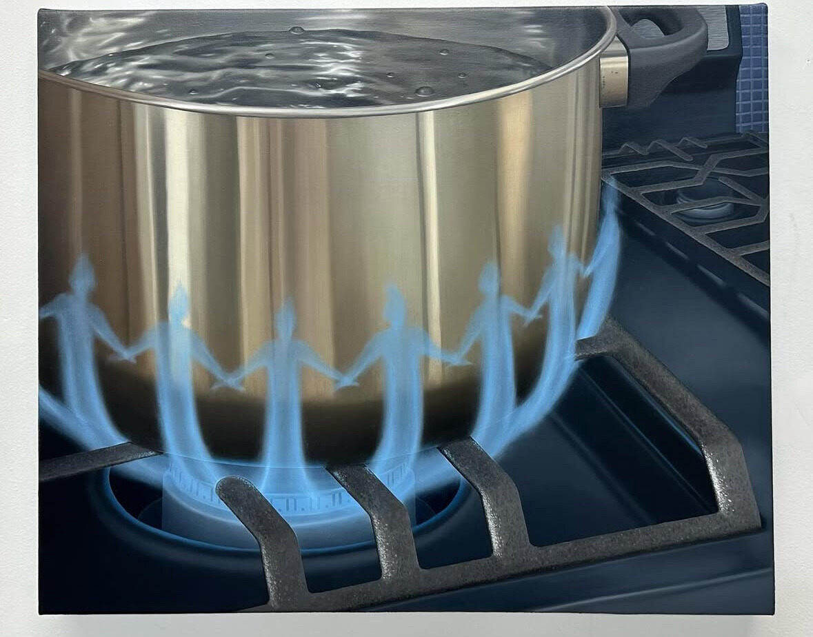 Stove, Marc Librizzi, 2025, Oil on canvas