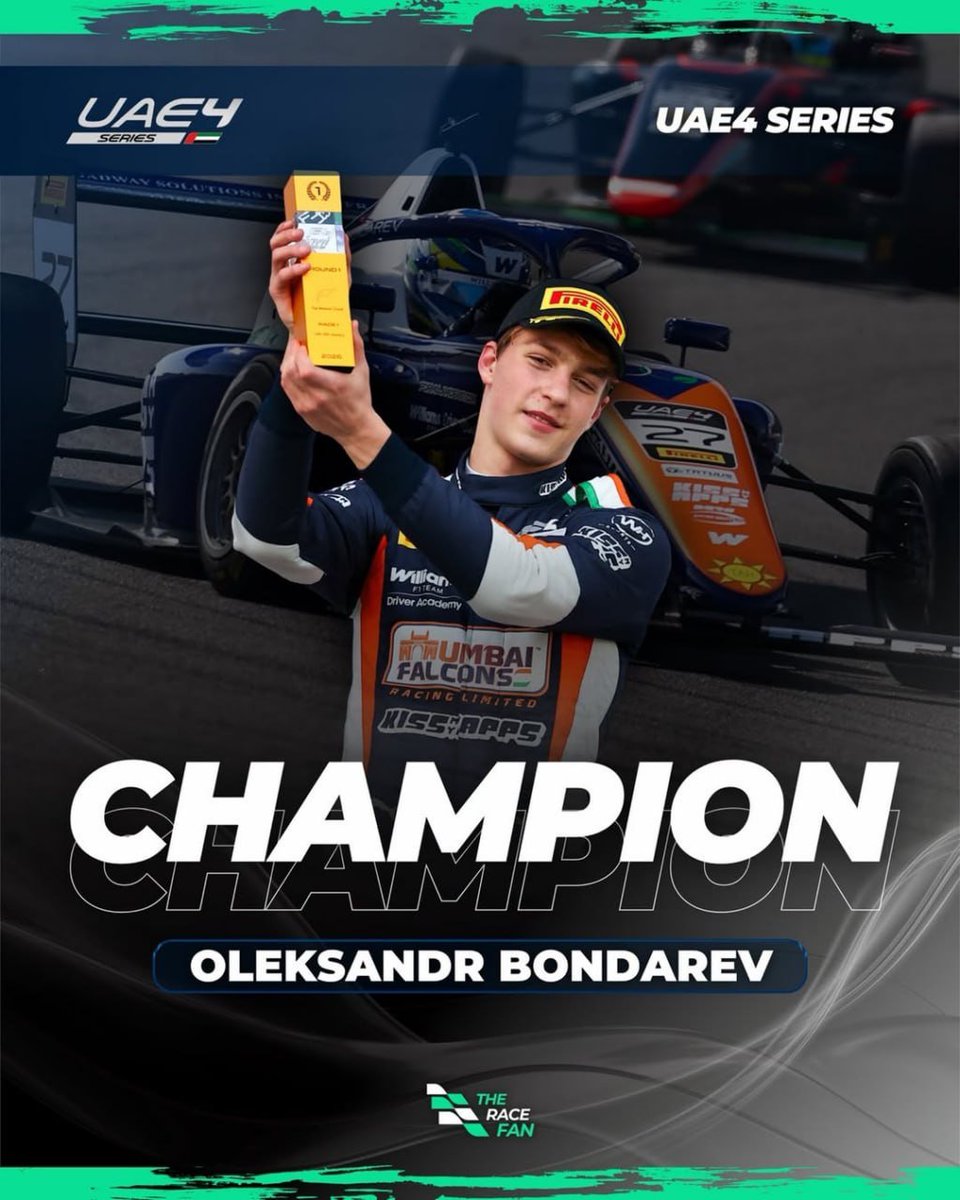🏎На фіналі у Катарі Олександру Бондареву достатньо було фінішувати у ТОП-9, щоб гарантувати трофей

Він став п’ятим і назавжди вписав своє ім’я в історію українського автоспорту 🇺🇦

🥹 Щиро вітаємо з цим неймовірним досягненням!