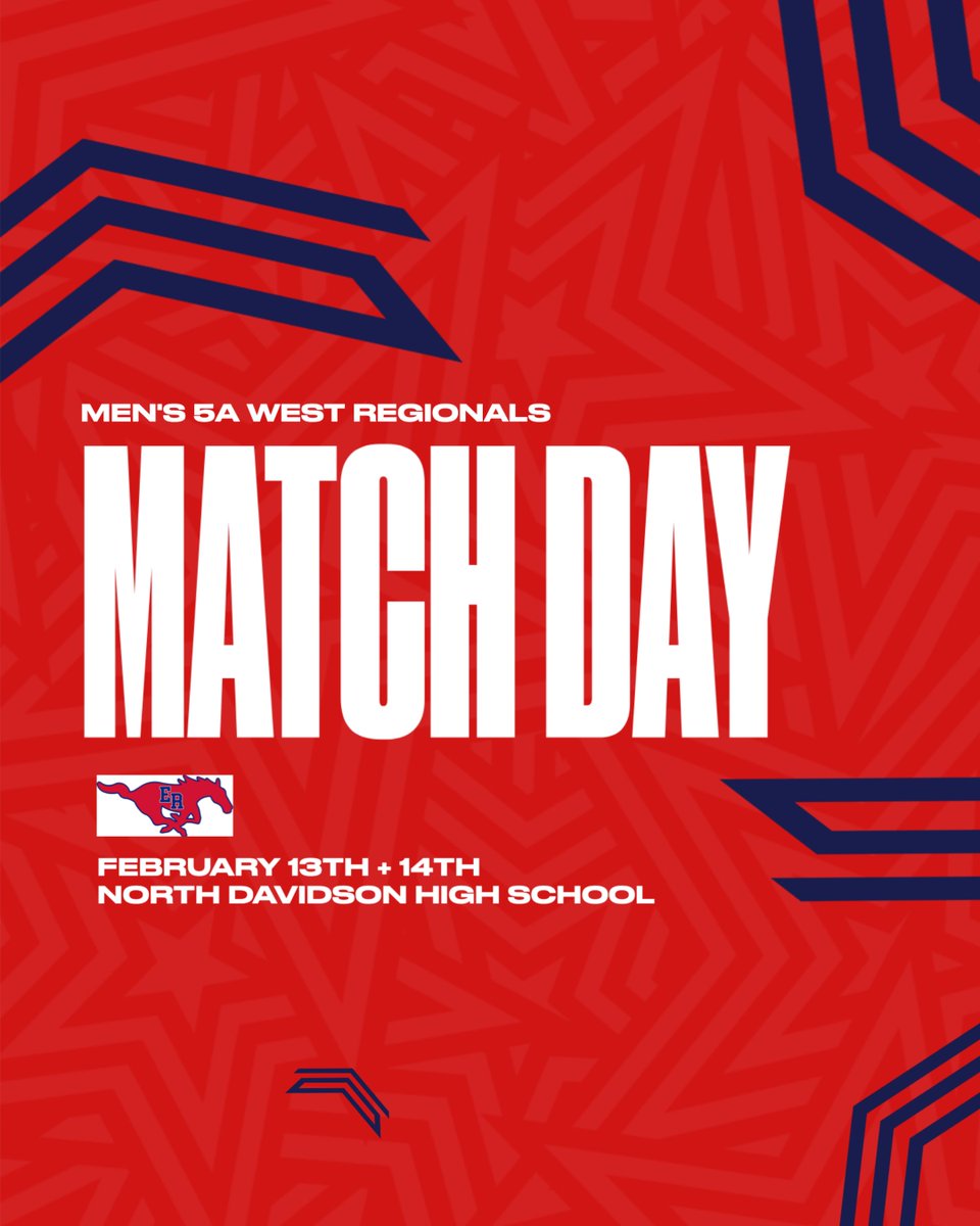 🤼‍♂️🚨MATCHDAY🚨🤼‍♀️

📅 Friday + Saturday, 2/13 + 2/14
🆚 Men's 5A West Regional Tournament
📍 North Davidson HS
🎟️ gofan.co/event/6094138

Let's go Mustangs‼️