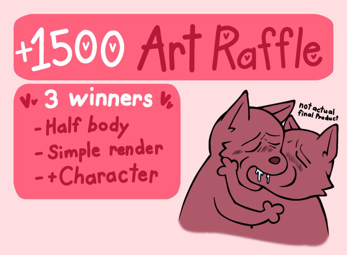 Valentine-themed raffle starts now!! be sure to follow the rules below and good luck to those who participates.

Rules:
- like and retwt this post
- follow
- comment below ur sona/oc with the character u want to be paired with

Results will be announced next week :3