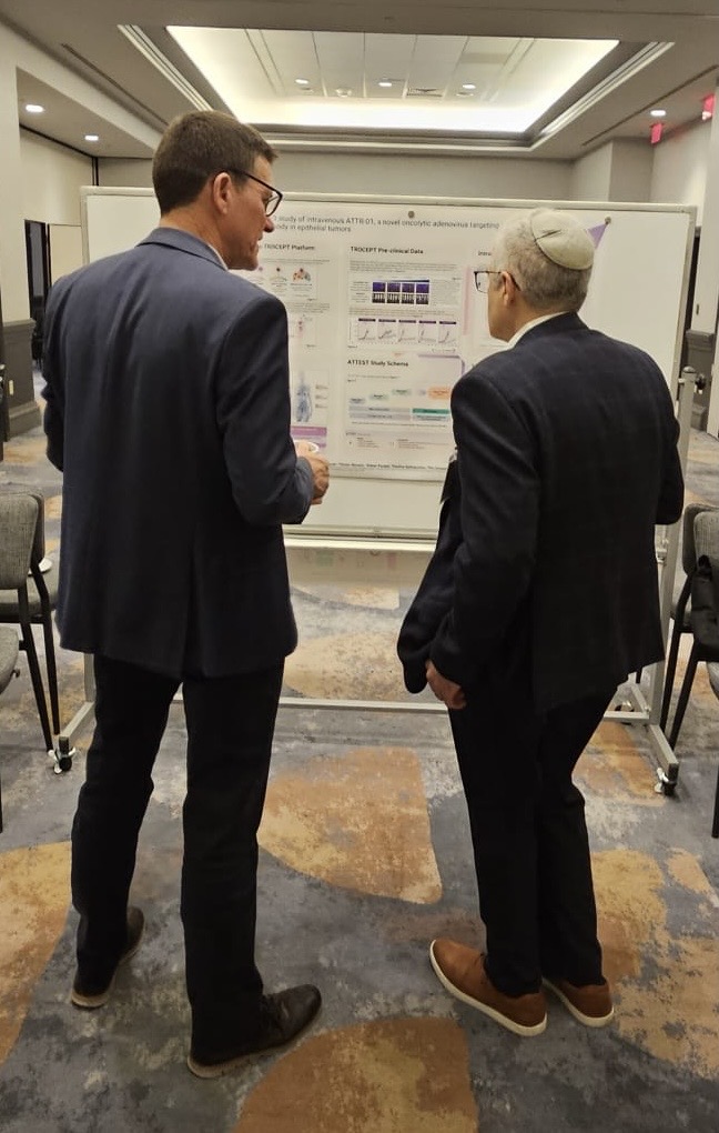 AccessionTX's tweet photo. Great discussions at #IO360 around emerging immuno-oncology approaches. Thank you to everyone who visited our poster stands to learn more about the TROCEPT platform and the ATTEST study.

TROCEPT-01 (ATTR-01) is engineered to target αvβ6-positive tumours and deliver an anti-PD-L1 payload locally following IV administration – our first clinical programme from the platform.

🔗 Learn more: https://t.co/Xb5W4vje9r 

#ImmunoOncology #Biotech #ClinicalTrials #Innovation