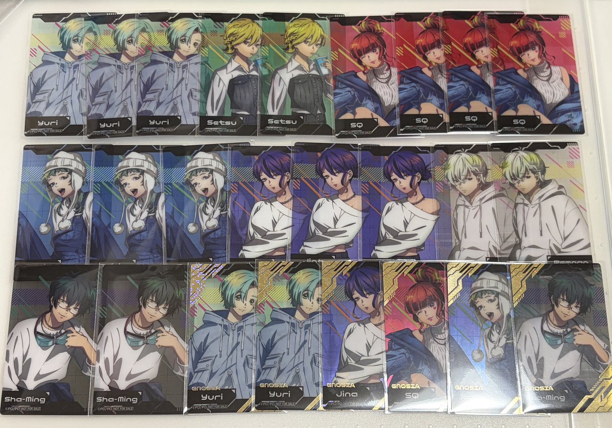 有*紗様 グノーシア　レムナン　特典コースター　3点セット 交換>グノーシア ナムコ限定 特典 クリアイラストシート 譲)ユーリ