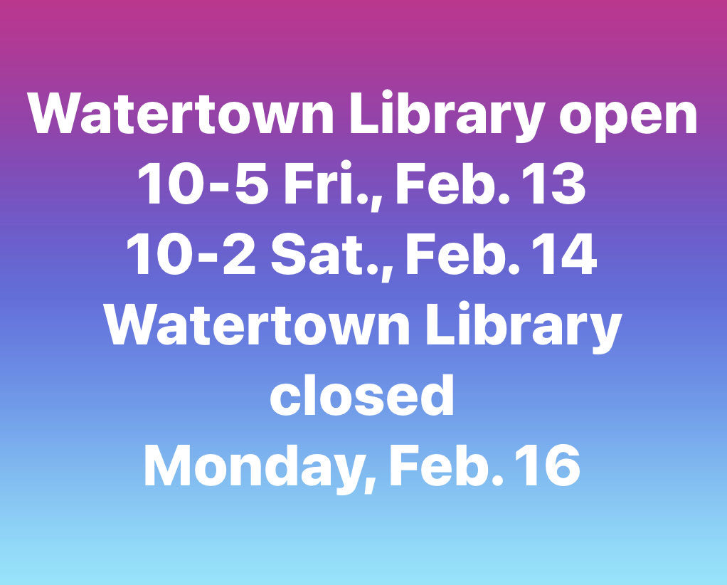 Watertown Library CT (@wtnlibraryct) on Twitter photo 
