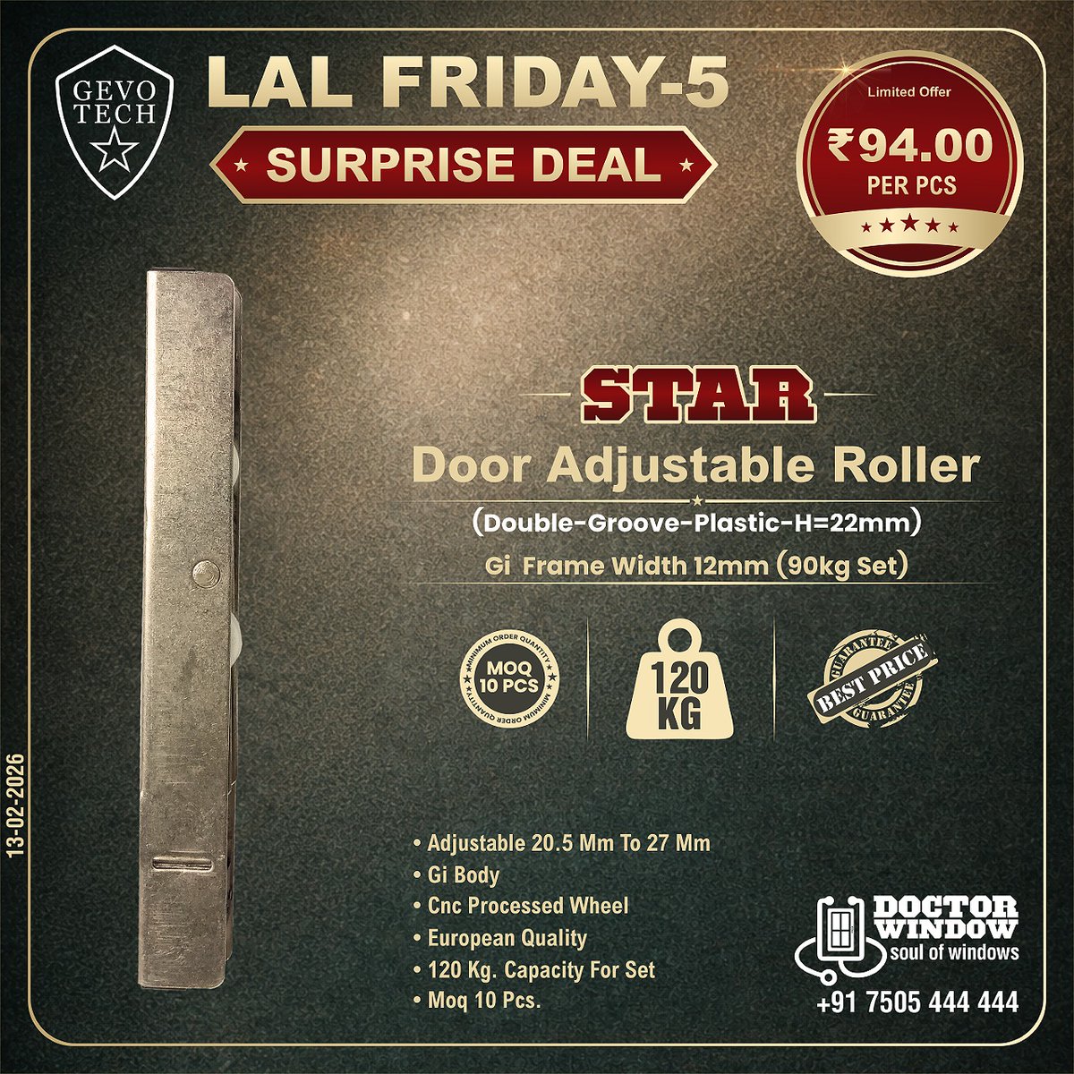 DOCTORWINDOW_IN's tweet image. GEVO TECH BOSS UNI-SEAL WEATHER AND WATER SEALANT
GEVO TECH STAR DOOR ADJUSTABLE ROLLER
GEVO TECH TORNADO ARM STAY (SS201)
GEVO TECH TURBALANCE WOOLPILE 6X6

#uniseal #doorroller #armstay #woolpile #doctorwindow #soulofwindows #hardware #hardwareaccessories #door #window