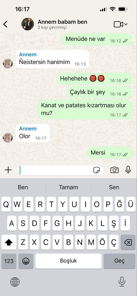 Ailede bir saygınlığım olduğu doğru 👹