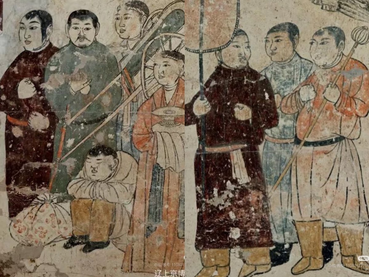 kaylawaterr's tweet image. P1: Han-Chinese during the Liao dynasty
P2: khitan people during the Liao dynasty 

#hanfu #khitan_clothes 
#chinese_culture
