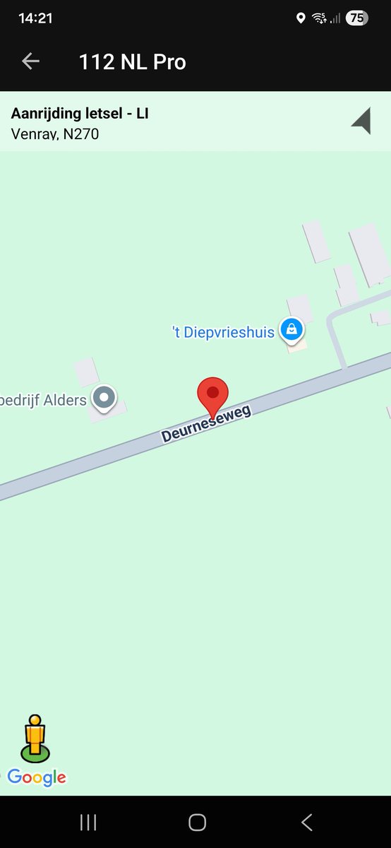 Aanrijding vermoedelijk met letsel op N270