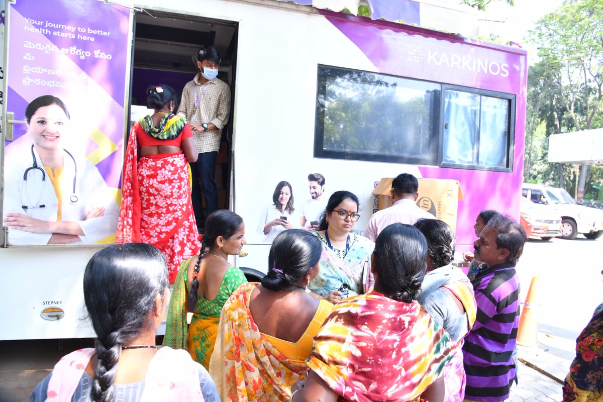 GHMCOnline's tweet image. #GHMC Caring for Those Who Keep the City Clean !! 

GHMC has taken a heartfelt step to protect the health of its workers and employees by organizing Free Mobile Cancer Awareness &amp;amp; Screening Camps in partnership with Karkinos Healthcare, supported by the Indian Cancer Society.