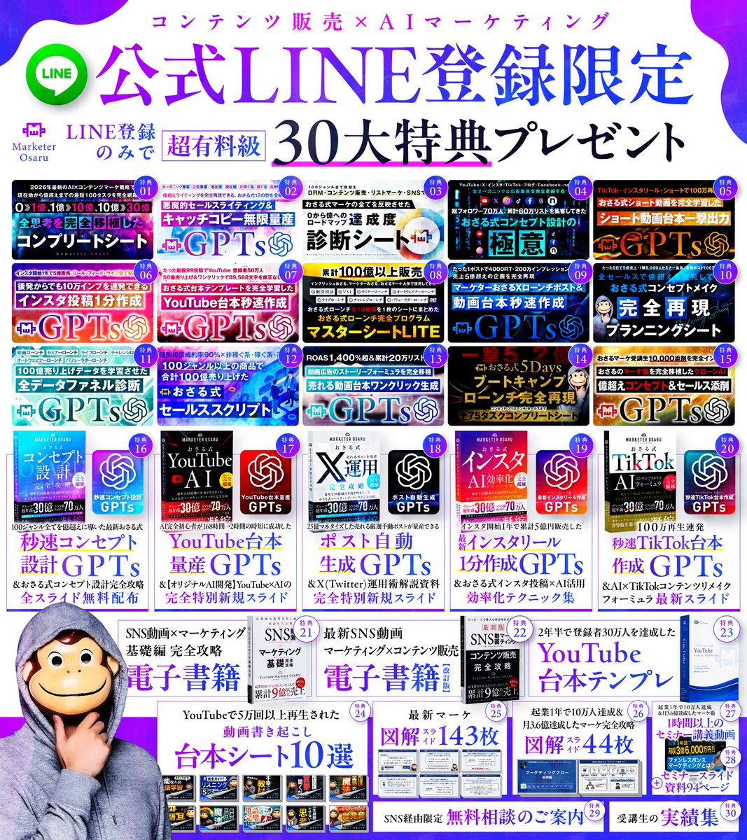 マーケターおさる┃グループ総年商30億┃YouTube登録者50万人┃Brainオーナー tweet media