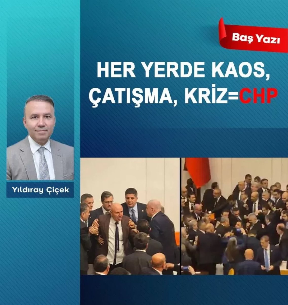 HER YERDE KAOS, ÇATIŞMA, KRİZ=CHP

Cumhurbaşkanı Sayın Recep Tayyip Erdoğan, Adalet Bakanlığı görevine Akın Gürlek’i, İçişleri Bakanlığı görevine de Mustafa Çiftçi’yi uygun görerek getirmiştir. Ülkemizin adaleti, hukuku, asayişi ve intizamı açısından hayırlara vesile olmasını