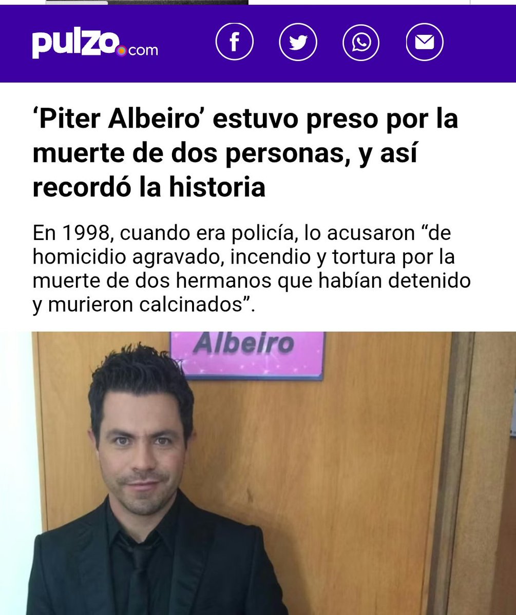 Amigo <a href="/PITERALBEIRO/">Piter Albeiro</a> ¿Cuál fue su participación como policía en la tortura y asesinato de dos personas?

¿Usted fue un tombo asesino?