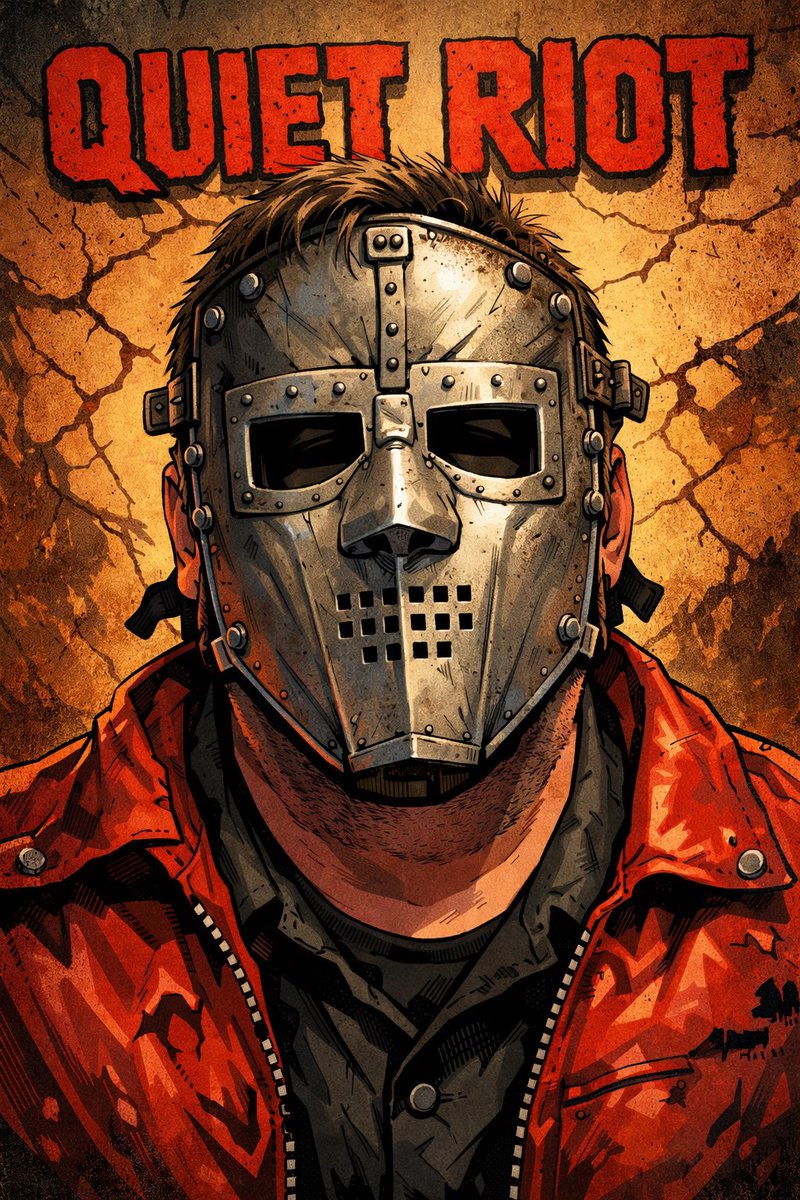 It may be Friday the 13th but I prefer the Quiet Riot mask over the hockey mask. Have a great day. Have fun and BANG YOUR HEAD!!!