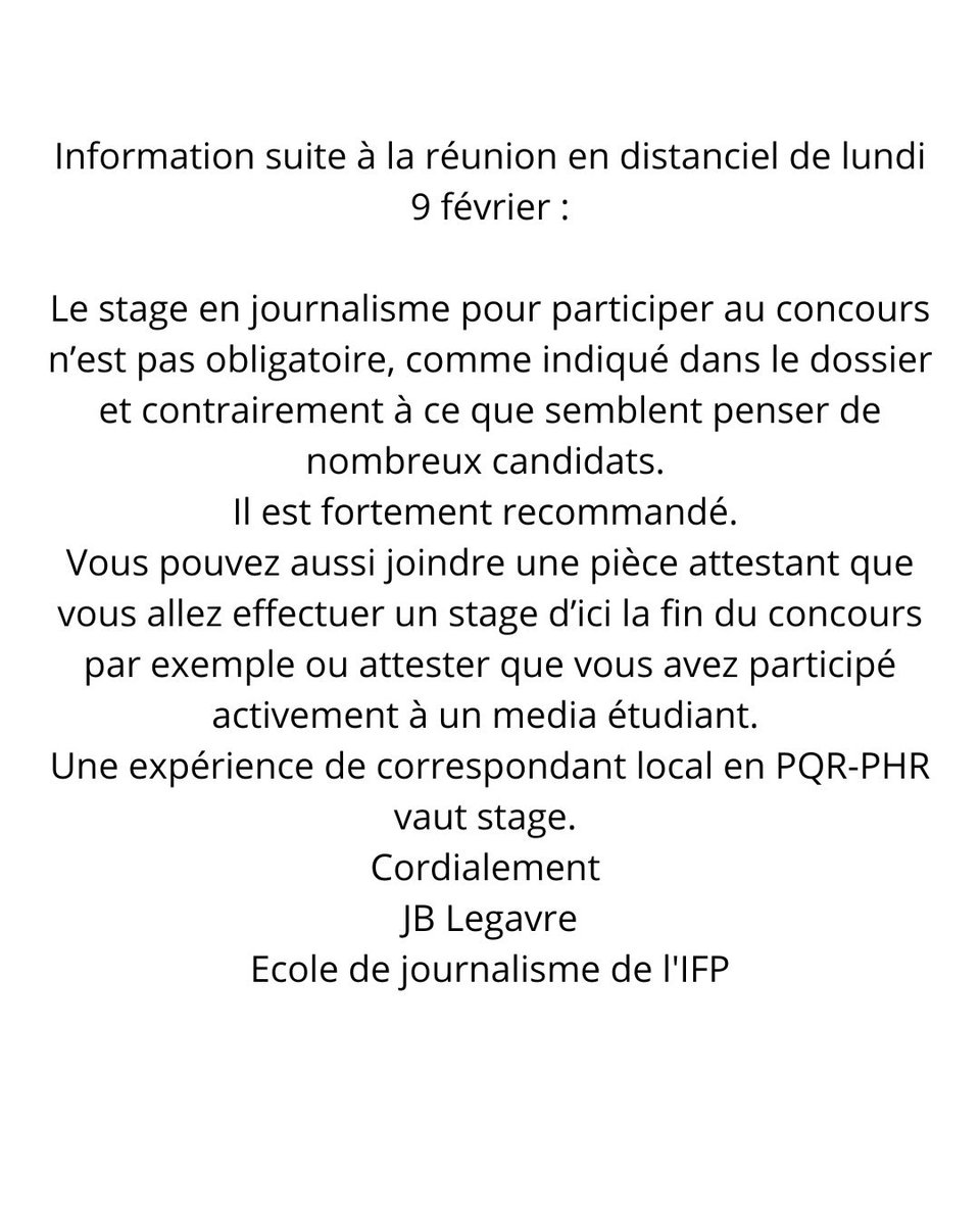 IFP Journalisme tweet media