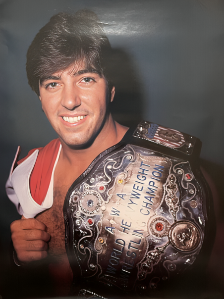 Rick Martel, AWA Worlds Heavyweight Champion.