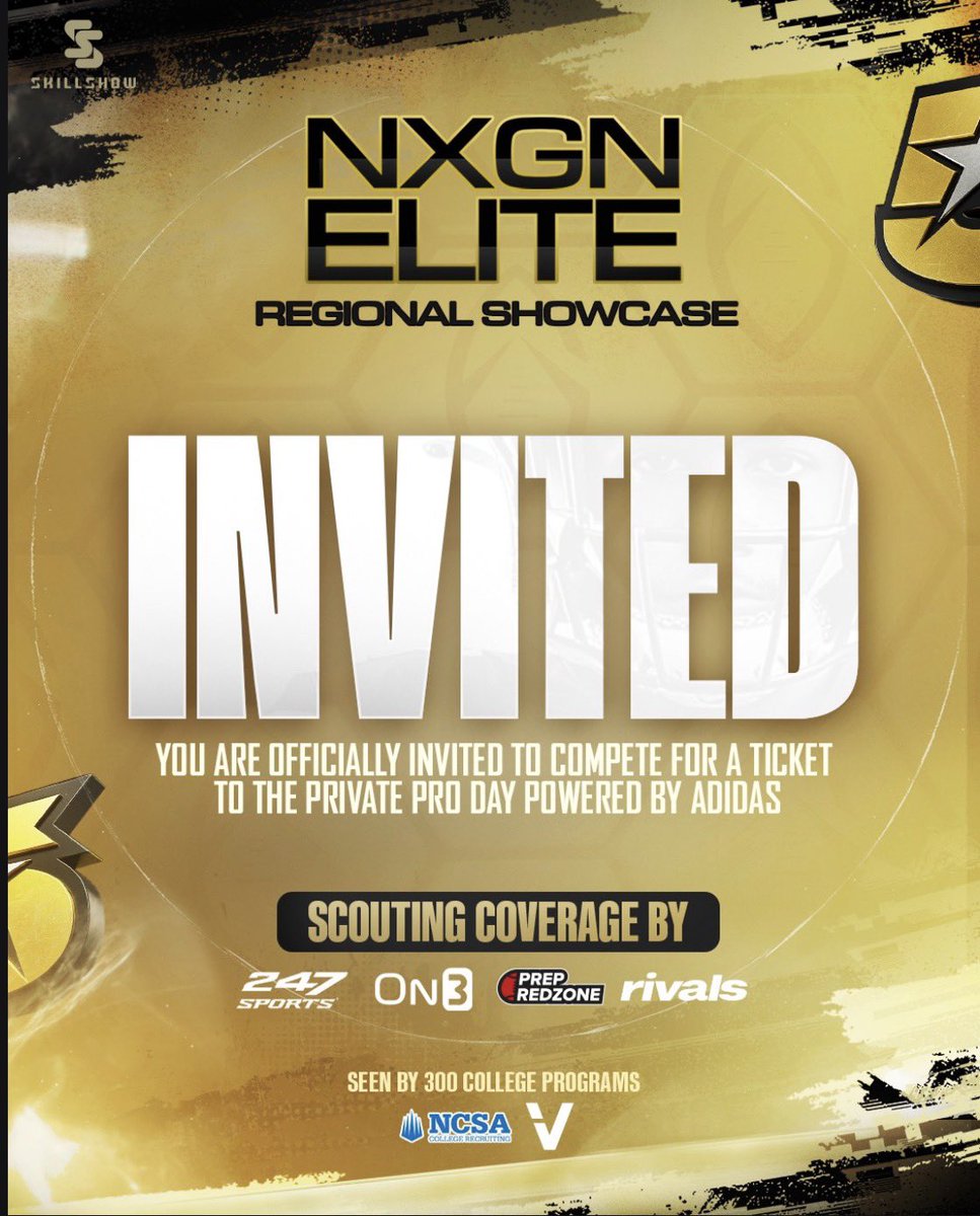 LexFrederick84's tweet photo. Thank you @NxgnCamps @PrepRedzoneNext @RivalsHS @On3 @247recruiting   for the invite to the elite regional showcase/ three stripe showcase #recruit #wr #classof2030 https://t.co/6KdLFQs4gk