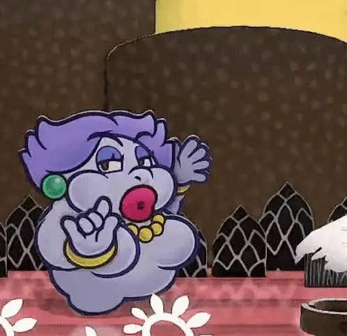 I am the way I am because they put her into Paper Mario when I was 7 years old