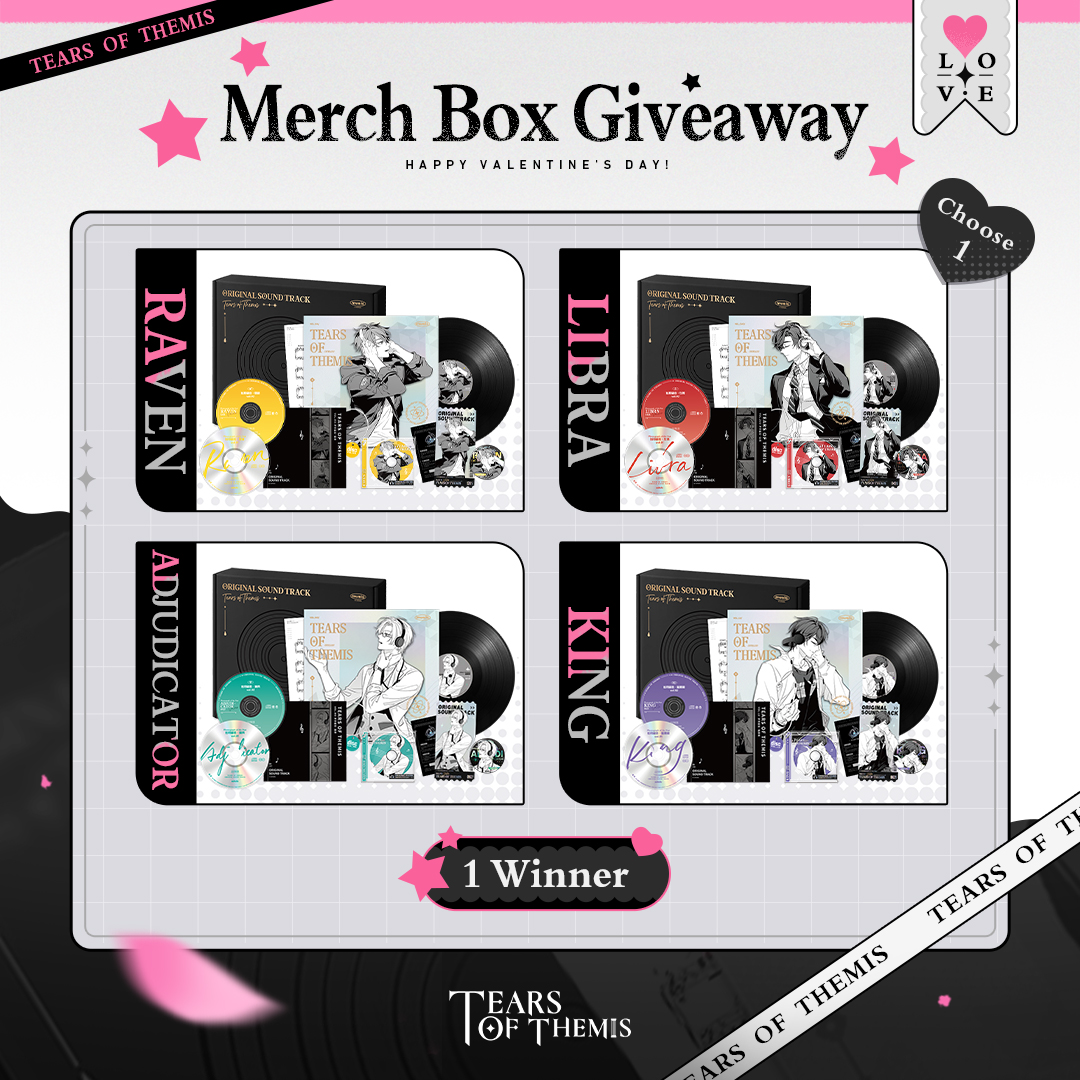 ✦ Valentine's Day Merch Box ✦ 

🔄 Repost the post above to enter
⏳ Ends on 2026/2/24 at 23:59 (UTC+9) ⏳

Giveaway Rules: hoyo.link/aULjFBAL

#TearsOfThemis #ValentinesDay #merch #giveaway