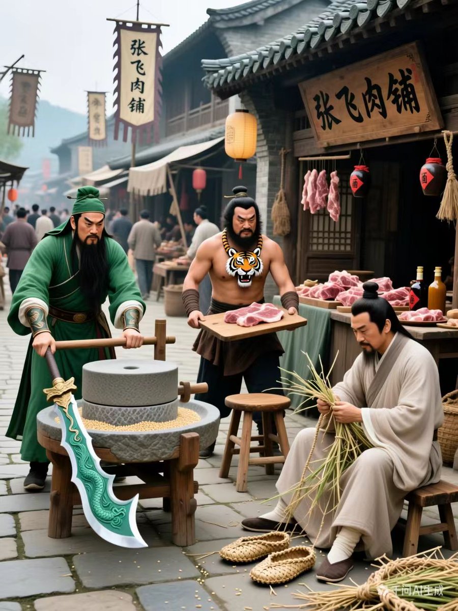 syansyan2023's tweet photo. 中国人が三国志の人物を好む、ちょっと奇妙な理由
普通に考えれば、三国志の人物は武勇や知恵、功績によって語り継がれているはずだ。だが別の角度から見れば、中国史には名だたる武将や策士が数多く存在し、三国志の人物たちが歴史上、突出して優れているわけではない。実際に彼らが人気を集めるのは、それ以外の資質に理由があるのだろう。
宋代以降、最も尊崇され神格化されたのは関羽である。公式には関羽の「忠義」が宣伝されているが、民衆が関羽を祀るのは、彼のような猛将になりたいからではない。むしろ関羽に「金運を守ってもらう」ためである。一つには、関羽の忠義という徳目が、商いにおける「信義」へと転換されたから。もう一つは、関羽の故郷の出身者が、清代に最も裕福だった「晋商（山西の商人）」であったことが大きい。晋商が集まる場所には関羽を祀る会館が建てられ、やがて関羽は富の象徴となった。さらに言い伝えにより、関羽は豆腐業界の祖師爷（祖の神）ともされている。張飛は肉屋たちに祀られる祖師爷であり、諸葛亮は茶農たちに崇められる祖師爷である。
信仰する人の数で関羽に次ぐのは、諸葛亮や曹操ではなく、実は名医の華佗である。理由は単純で、健康と富は人類が最も求めるものだから。医療が未発達だった時代、病気になれば神に祈るしかなく、その習慣が現代まで続いている。小説の描写によって華佗が最も有名な古代の医師となり、民衆に医神として信仰されている。現在でも中国には百カ所を超える華佗廟が存在する。
現代、公式に広く宣伝される三国志ゆかりの人物としては、諸葛亮や関羽よりも先に挙がるのが、古代「二十四孝」に数えられる陸績、孟宗、王祥である。いずれも母を敬う孝行で知られ、社会全体として家庭の調和を重んずる価値観から、彼らが推奨されている。
同じ理由で、小説上は無能な印象を与える孔融の肖像が、中国各地で見られる。幼い頃、大きな梨を兄に譲ったという僅かな善行一つで、彼は同時代の名将や策士たちを超えて人々に親しまれる存在となったのだ。
呂蒙や孫権、魯粛は、中国の子供たちの間では関羽や諸葛亮に劣らず有名である。教科書や副読本で、孫権が呂蒙に読書を勧め、学問を修めた呂蒙が魯粛から一目置かれるようになったエピソードが繰り返し取り上げられるためだ。
以上の人物たちが人気を集める理由をまとめると、中国人の実用主義に関係していると言える。人々は強者を尊敬しつつも、歴史上の人物が自分にどんな恩恵や教訓をもたらしてくれるかを、より重視するのである。
ただし時代の進歩により、人々の第一のニーズは娯楽となった。そのため若者の間では、『三国志演義』の登場人物の中でも、架空に近い二流の武将が絶大な人気を集めている。一人は「上将」と呼ばれる潘鳳、もう一人はドラマでお人好しで高慢なキャラクターとして描かれる邢道栄である。彼らの身の程知らずぶりが、若者にとってネタにしやすい題材となり、ここ数年ではネタとして徐盛、袁術、呉国太らの人気も再燃している。笑いどころにもならないような笑い話自体が面白い。若者たちはそうした理由でこうしたキャラクターを広めているのだ。
最後に、「同人女」と呼ばれるグループの間では、また異なる嗜好が見られる。彼女たちは歴史上の人物をカップリング（CP）として楽しむが、素材としているのは史書や同人作品が中心で、『三国志演義』の影響は受けていない。そのため男性から見れば悪役的な司马懿、曹丕、朱然らが、同人女の目には美男子として映り、全く異なる三国志サブカルチャーが形成されている。