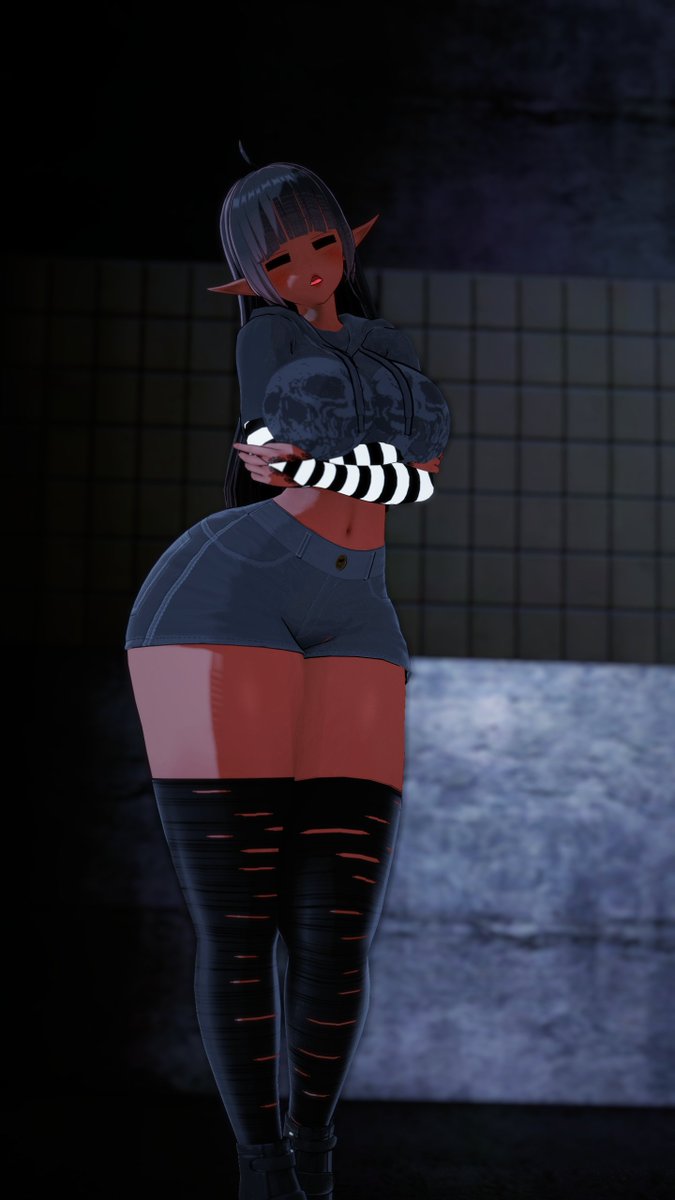 Old oc 
Black Elf Girl.
#koikatsu #koikatsuparty #koikatsusunshine #oc