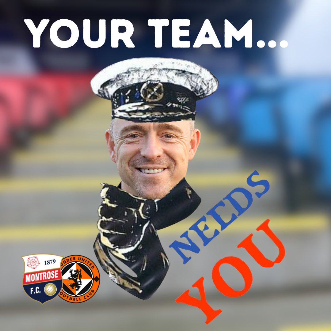 MontroseFCW's tweet photo. YOUR TEAM NEEDS YOU 💙 🫵

This Sunday is massive as we face Dundee United in the Scottish Cup Quarter Final at Links Park Stadium. A place in the Semi-Finals is on the line and your support can make the difference, whether you’re in the stands or following along on social media. https://t.co/KO10VXKZHI