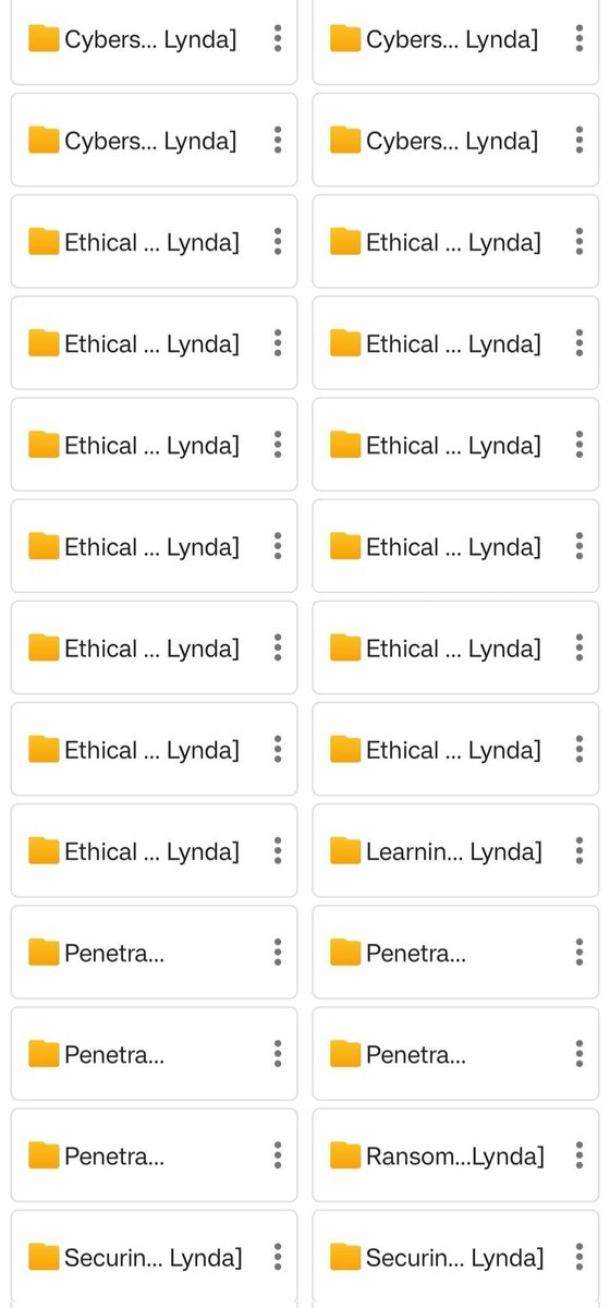 🚨 900+ CYBERSECURITY RESOURCES (PART 2) — 100% FREE 🚨

[𝐖𝐨𝐫𝐭𝐡 $2k] — 𝐅𝐑𝐄𝐄 𝐟𝐨𝐫 𝐭𝐡𝐞 𝐧𝐞𝐱𝐭 36 𝐇𝐎𝐔𝐑𝐒 𝐎𝐍𝐋𝐘!

🔥 Complete Cybersecurity Learning Path: 🔥
⚫ Ethical Hacking &amp; Penetration Testing
⚫ Cybersecurity Fundamentals (Lynda)
⚫ Ransomware Defense &amp;