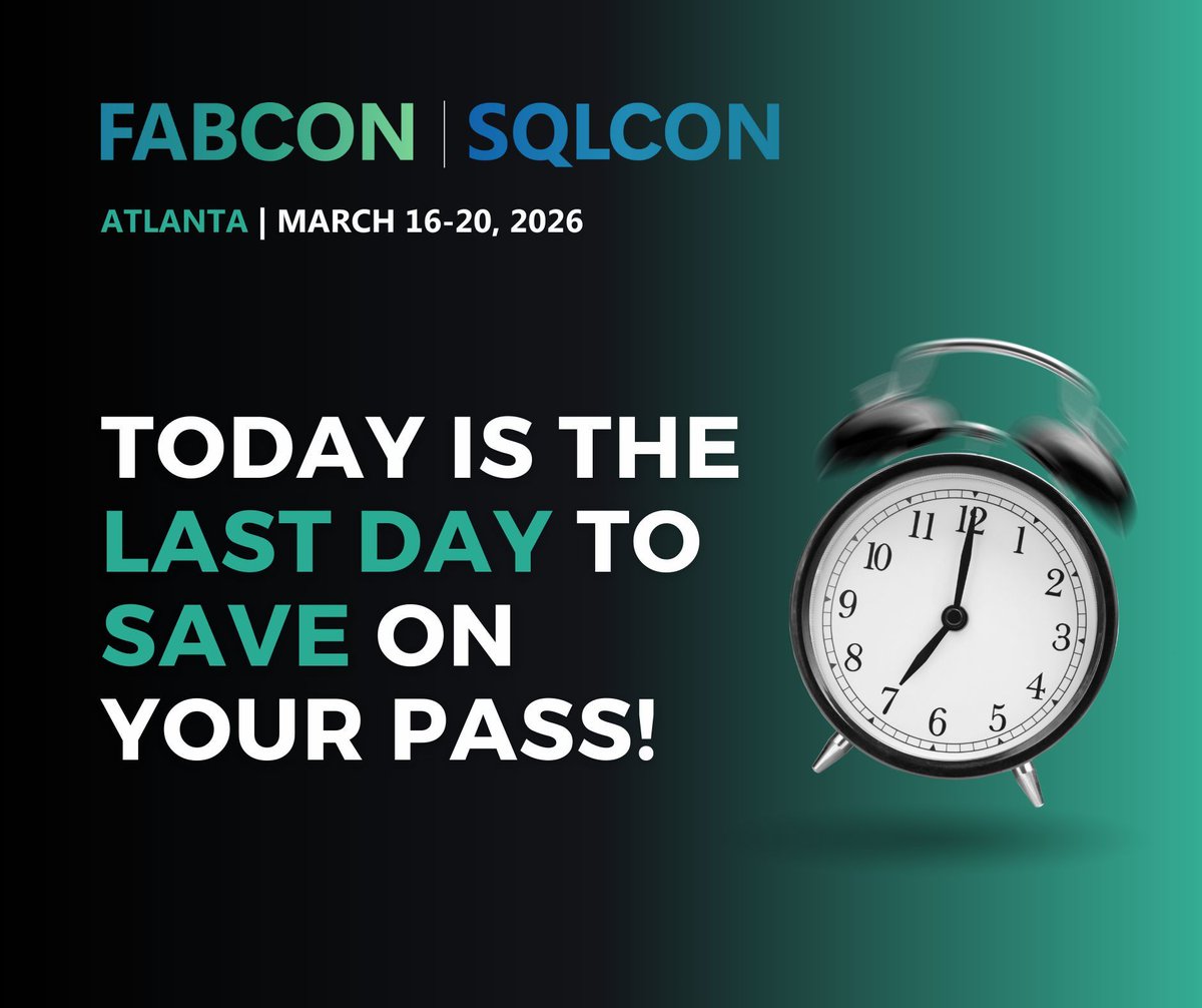 The Microsoft Fabric & SQL Community Conferences tweet media