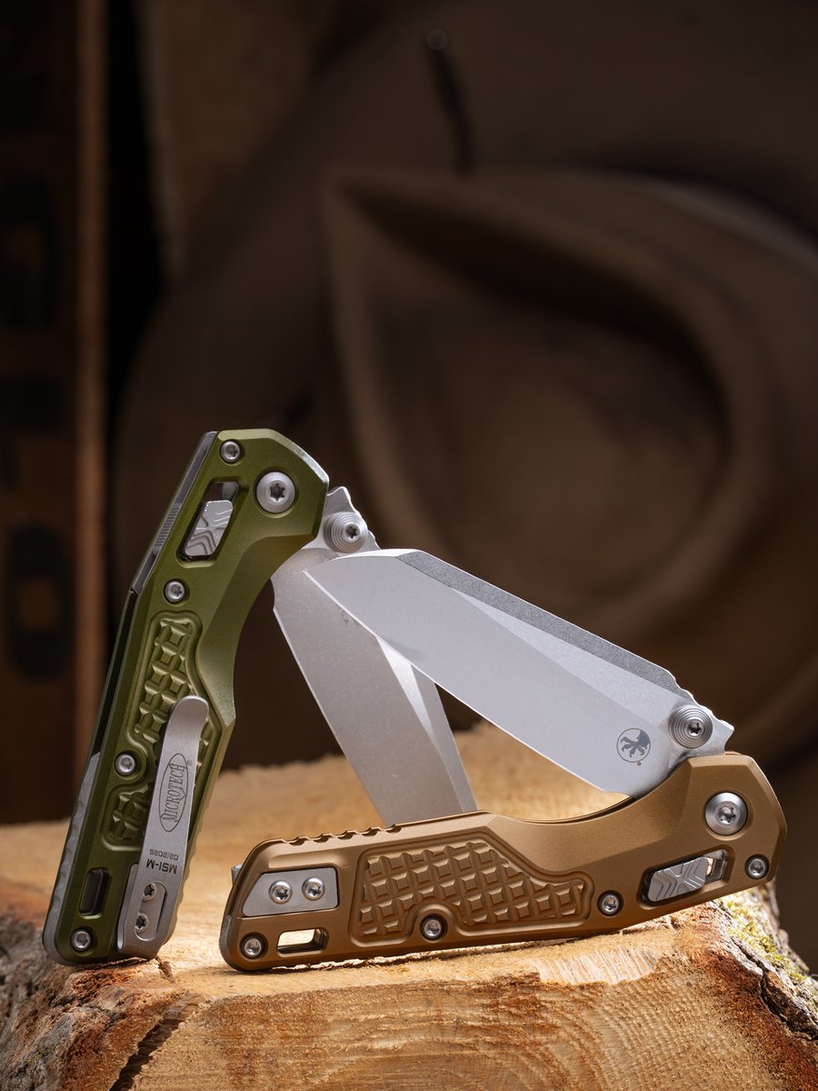 microtechknives's tweet photo. MSI® Mini S/E in your Choice of Frag OD Green or Tan
Look for your Apocalyptic® blade at https://t.co/45xMohQqUl
#MicrotechKnives #RAMLOK #MSI https://t.co/Z08WyPKH2A