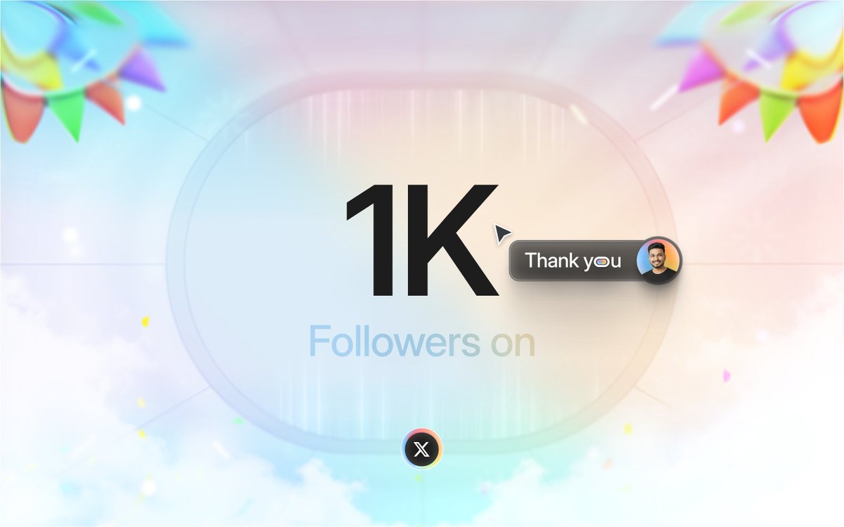 We’re now a strong family of 1K+ here on X, and I couldn’t be more grateful 🙏✨

In just about 2.5 months, we’ve launched our first Framer template and crossed $6.5K+ in client revenue. Every bit of progress has been powered by consistency, support, and community.

Currently