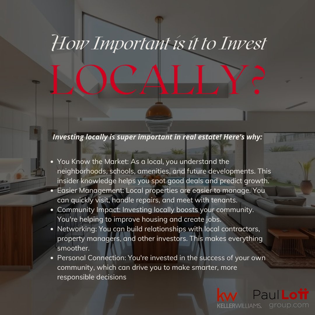 paullottteam's tweet image. Did you know investing in local real estate strengthens your community and your portfolio? 🏡✨
Stronger neighborhoods. Smarter returns.

📲 Ready to invest locally? DM me!

#InvestLocal #RealEstateInvesting #HomeGoals
