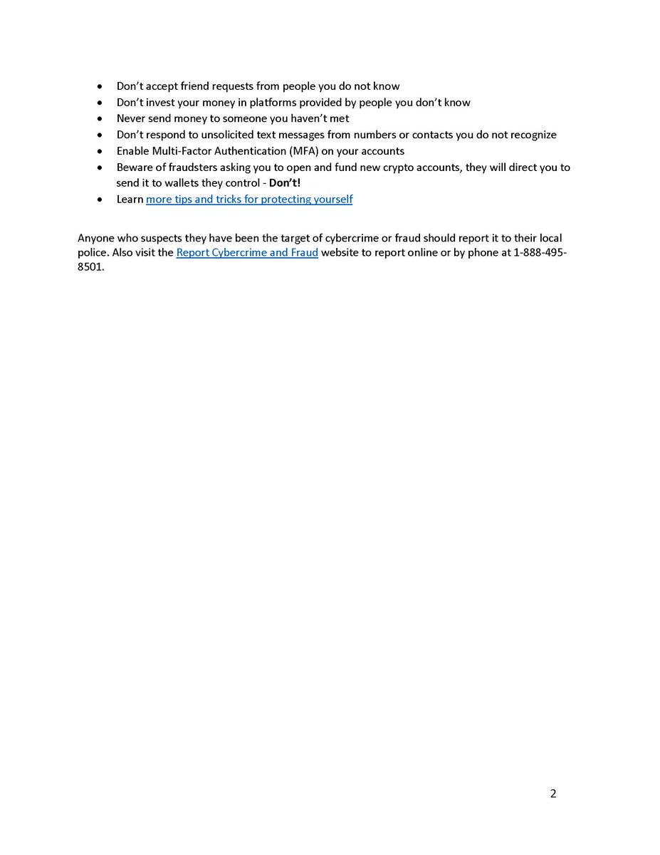 Canadian Anti-Fraud Centre tweet media