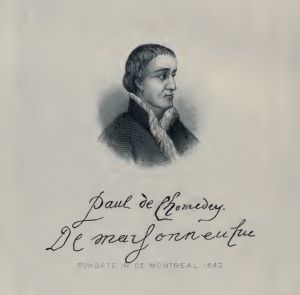 13 février 1612
Naissance à Neuville-sur-Vanne de Paul de Chomedey de Maisonneuve. Officier français, il fonda Montréal (Ville-Marie) avec Jeanne Mance (1642) et en devint le premier gouverneur. Mort à Paris le 9 septembre 1676.