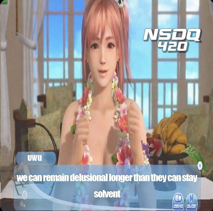 <a href="/WatcherGuru/">Watcher.Guru</a> We shall stay delusional longer than they can stay solvent 🛜🪽