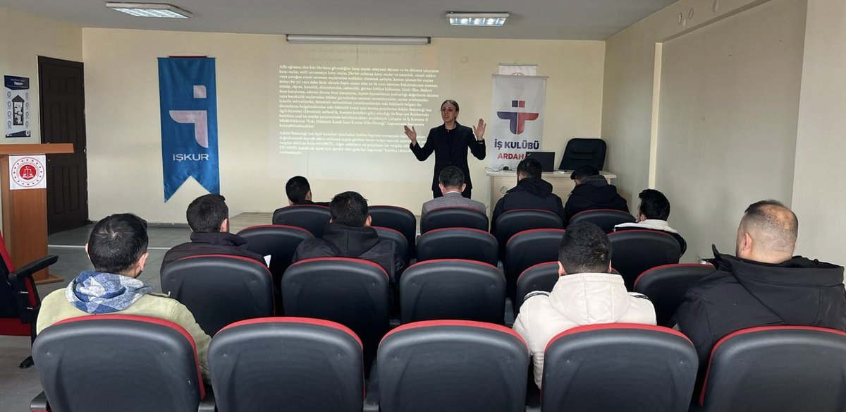🎯Sürdürülebilir istihdam hedefimiz doğrultusunda çalışmalarımıza devam ediyoruz.

📚Adalet Bakanlığı ile Kurumumuz arasında imzalanan protokol kapsamında, Ardahan Çalışma ve İş Kurumu İl Müdürlüğümüz tarafından denetimli serbestlik kapsamındaki eski hükümlülere “İş Arama