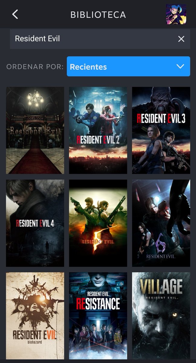 Compré el RE 5, ahora sí ya los tengo todos (los principales).